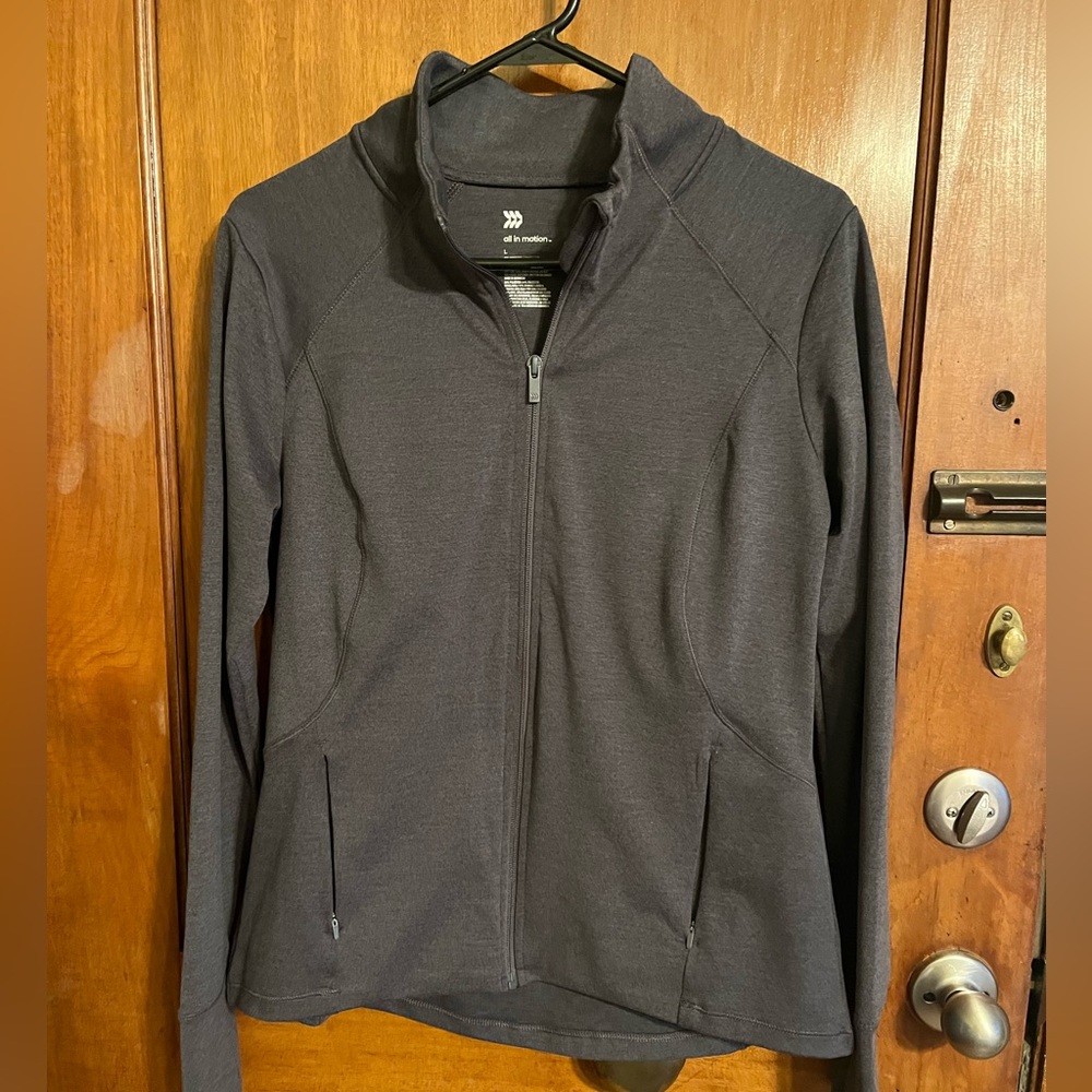 All in Motion gray zip up jacket
